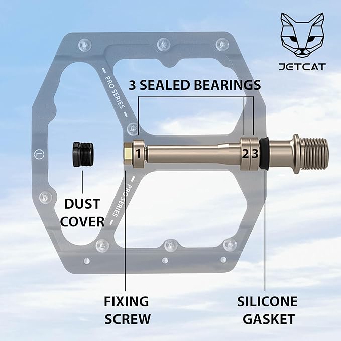 Mountain Bike Pedals Flat - MTB Pedals Flat, Bicycle Pedals, Road Bike Pedals, BMX Pedals, for BMX MTN Road Gravel EBike, Specialized Parts, Adults, Aluminum Metal Stamp 9/16"