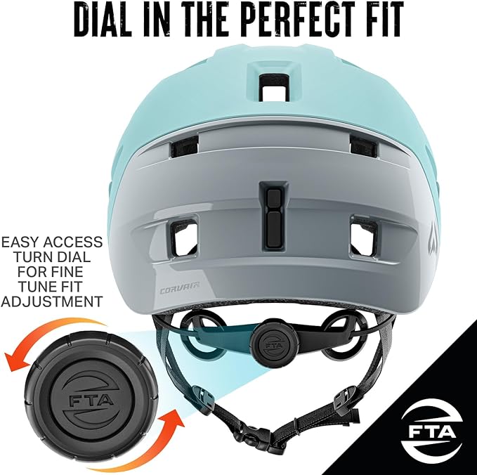 Wildhorn Corvair Mountain Bike Helmet for Men and Women with Maximum Venting, FTA fit System & Adjustable Visor. Adjustable Sizing Adult Bike Helmets for Women and Men. Stylish All Around MTB Helmet
