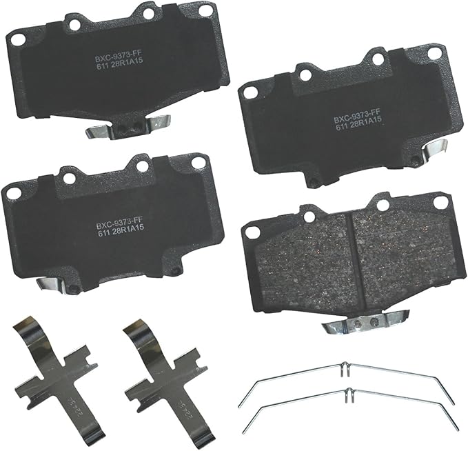 Bendix Premium SBC611 Ceramic Front Brake Pads for Toyota 4Runner 1995-1992, T100 1998-1993