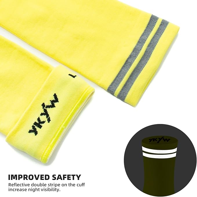YKYWBIKE Cycling Socks for Men Women-Athletic Crew Bike Socks,Compression Biking Socks for Men Cycling,MTB Riding Socks