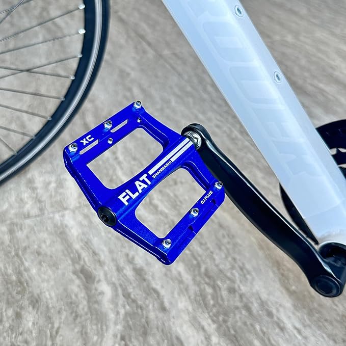 UPANBIKE Mountain Bike Bearing Pedals 9/16'' Spindle Aluminum Alloy Flat Platform for BMX MTB Road Bicycle