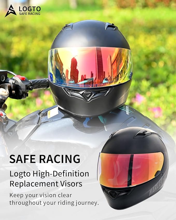 Replacement Motorcycle Helmet Visor Shield for Star RS-1 Vortex Qualifier Revolver Helmet Accessories Universal