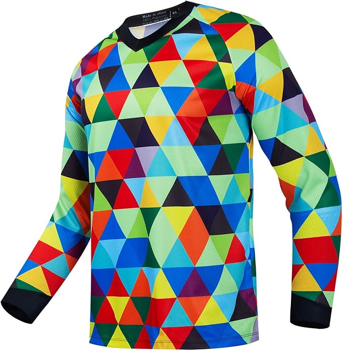 Cycling Jersey Long Sleeve Men's Mountain Bike Motocross Jersey Long Sleeve MTB T-Shirt