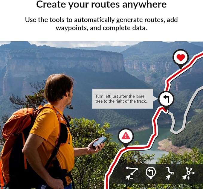 TwoNav Terra (64 GB) + Maps Included, GPS Bike Computer with 3.7-inch Wide Screen for Mountain, Hiking, MTB, Bicycle