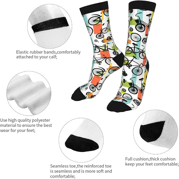 Novelty Crew Socks Crazy Socks For Women & Men