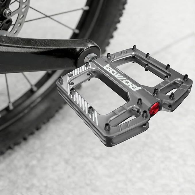Bike Pedals 9/16" Lightweight Non-Slip Bicycle Platform Pedals - Fits Most Adult Bikes & Mountain Bikes &MTB, Road Bikes and Slip-Resistant Design