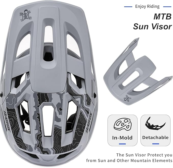 BATFOX Bike Helmet,Mountain Bike Helmet Helmets for Men Women Adults Youth