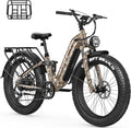 FREESKY Wildcat Ultra 3000W Electric Bike for Adults 105mile Long Range Step-Thru Ebike Motor 37MPH Dirt E Bike 25Ah Samsung Battery 26'' Fat Tire Electric Bicycle Full Suspension for Commute