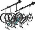 Ceiling Mounted Bike Rack for Garage, Heavy Duty Bike Hangers with Rubber Protective Pad, Adjustable Bike Ceiling Hooks, Bicycle Rack System for Basement, Hanger Garage Home Wall Hooks Hold 4-8 Bikes