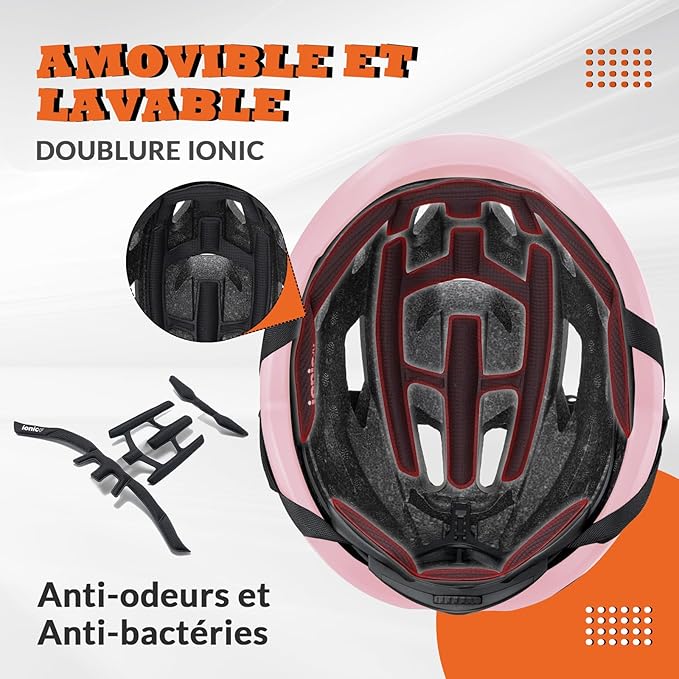 ROCKBROS Bike Helmet for Adults, Size 54-62 cm for Riders, Microshell, Adjustable Dial, Interior Padding, Air Vents, Mountain & Road Bike MTB Commuting