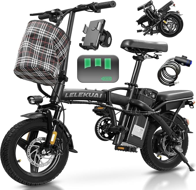 Electric Bike for Adults, 1200W Peak Motor Commuter Ebike, 20-28MPH Speed, 32 Miles Range, Removable Waterproof Battery, Dual Disc Brakes Electric Bicycle, UL 2849 Certified