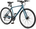 NAIZEA 700C Hybrid Bike for Adults, Aluminum Frame Step-Over Bicycle, 8-Speed Vintage Retro Road Bike for Men and Women, City Commuter Cycling, Multiple Colors