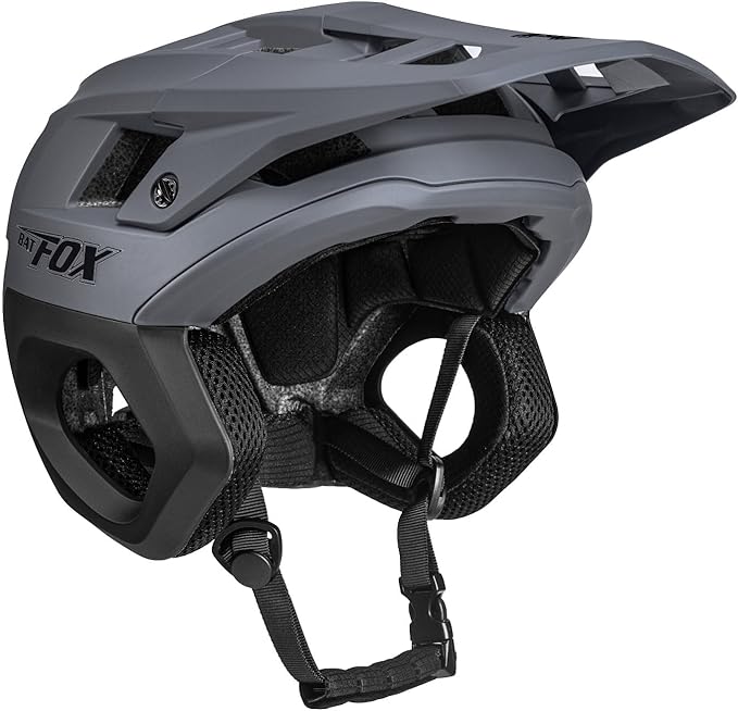 BATFOX Mountain Bike Helmet for Men Women Adults MTB Cycling Bicycle Helmet for Adjustable and with Visor