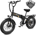 Jasion X-Hunter ST/PRO Foldable Electric Bike for Adults with 20'' Fat Tire,Up to 71-80 Miles Range Ebike,1800W/1400W Peak Motor,30+MPH E Bike,Full Suspension&Dual Hydraulic Disc Brakes Bicycles