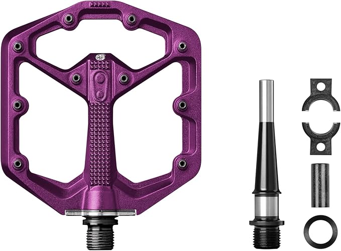 Crankbrothers Stamp Flat MTB Pedals - Size-Specific, Lightweight, Versatile, Durable Bike Pedals