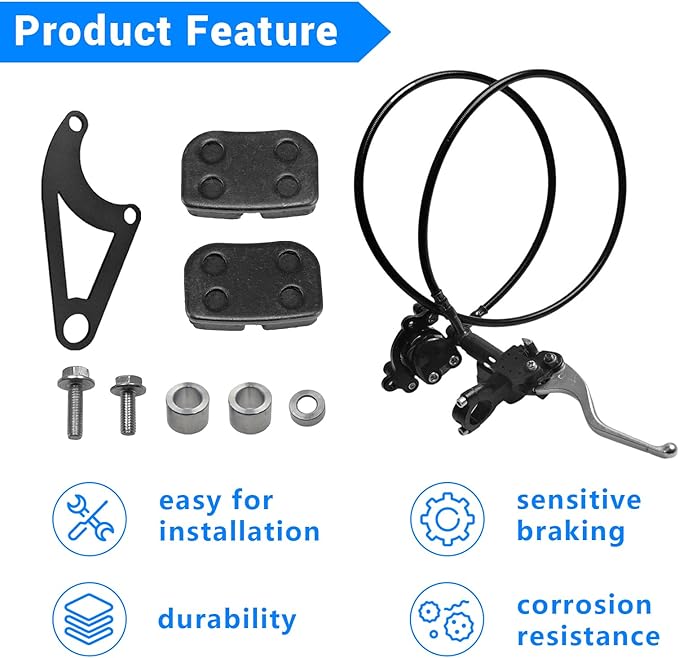 Upgraded Hydraulic Brake DB30 Hydraulic Brake with CT100U Hydraulic Brake Bracket For Coleman CT100U Mini Bike