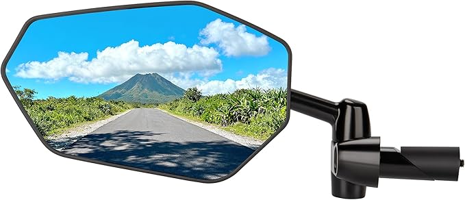 Bike Mirror Anti-shake - 360°Adjustable Handlebar End Bike Mirrors - Bicycle Rear View Mirror Compatible with Mountain Bikes, E-bikes, Scooter