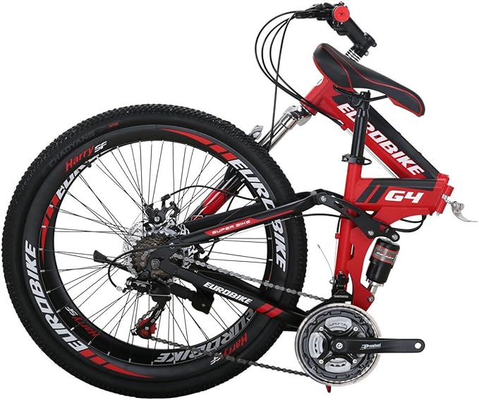 EUROBIKE Folding Bike, Folding Mountain Bike,Adult Bike,TSM G4/G7 Bicycle, 26/27.5Inch,Dual Disc Brake Bike | Bicycle, Dual Disc Brake Bike