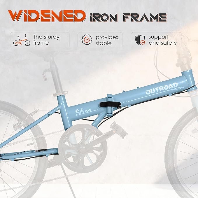 20 inch Folding Bike,7 Speed Lightweight City Commuter,Foldable Bike for Adults with Aluminum Frame Step Through Collapsible Bike for Women Men Seniors(Black/White/Blue/Pink)