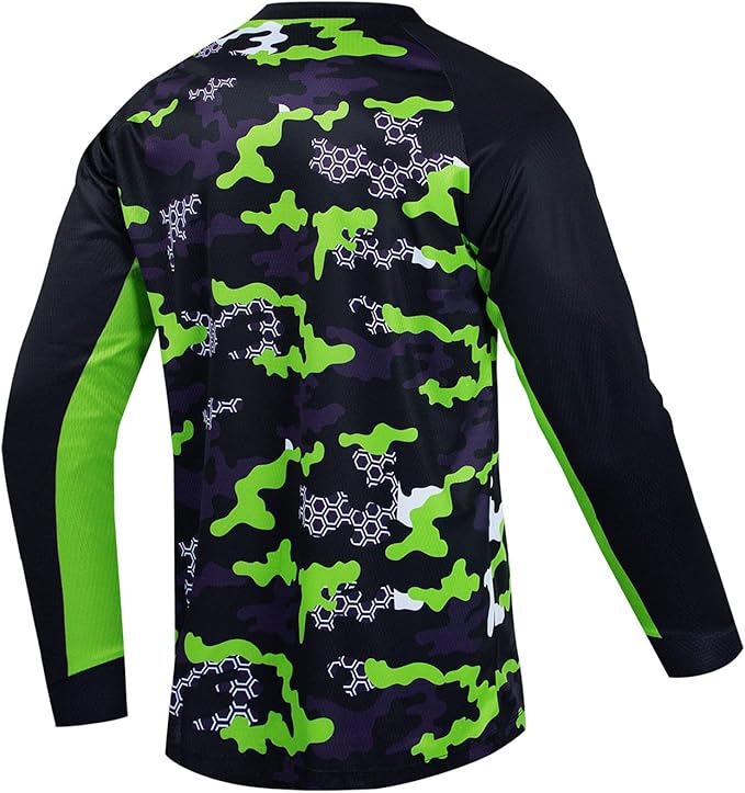 Cycling Jersey Long Sleeve Men's Mountain Bike Motocross Jersey Long Sleeve MTB T-Shirt