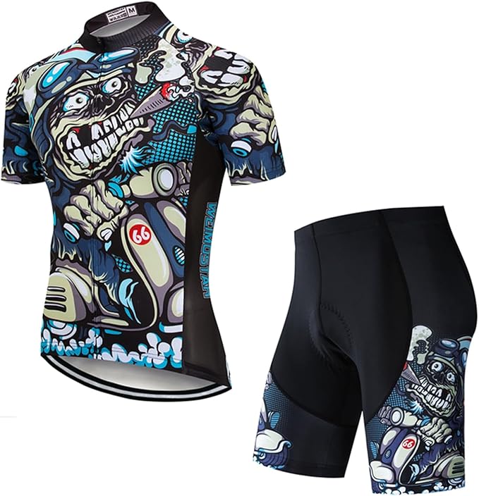 Cycling Jersey Men Full Zip Bike Shirt Racing Top Bicycle Clothing