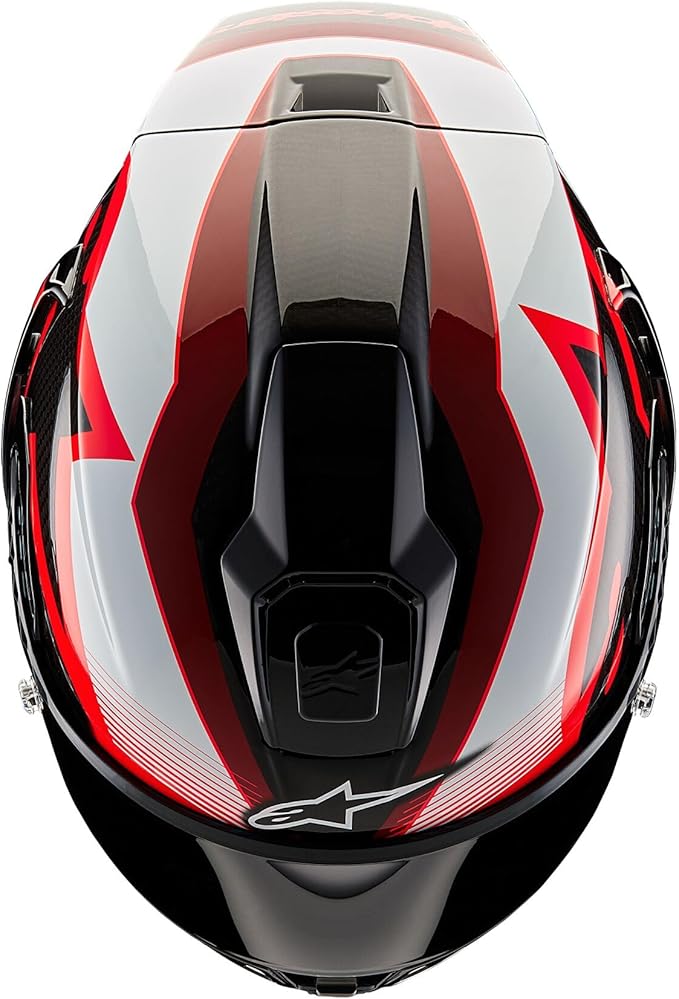 Alpinestars Supertech R10 Team Helmet, Carbon Fiber, Aerodynamic Full-Face Design, Ventilation & Safety, DOT & ECE Certified for Street & Track Riders