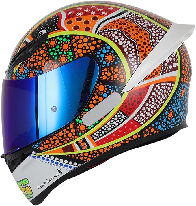 Soman K1 Helmet Visor Replacements, K1S Tinted Helmet Visor Compatible with K1 K1S K3SV K5 K5S UV Protection (Smoke Revo Blue)