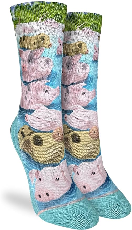 Good Luck Sock Novelty Crew Socks for Adults - For Men, Women and Teens