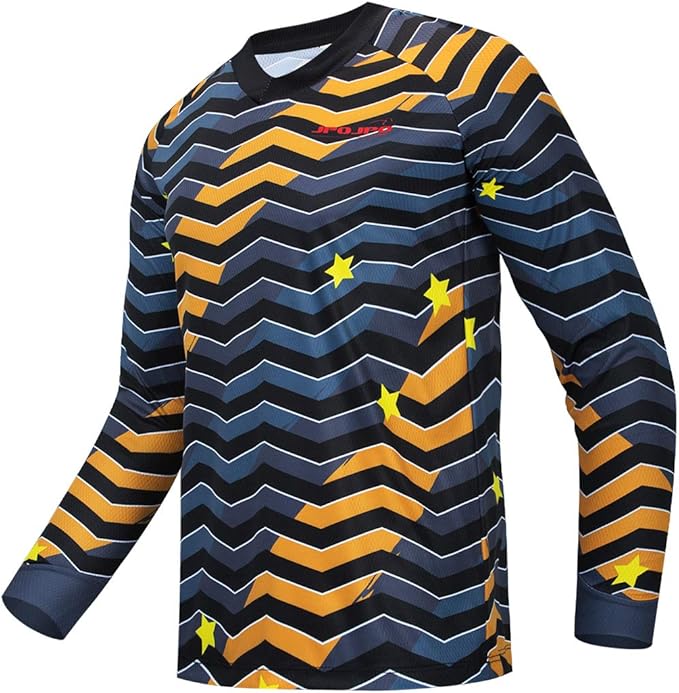 Men's Racing Shirts Summer Motocross Jersey Bicycle Sportswear MTB Jersey Long Sleeve Mountain Bike Clothes