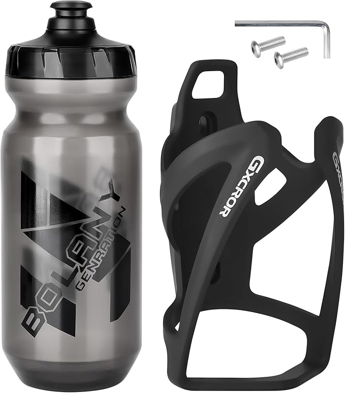 GXCROR AirTag Cage Bicycle Bottle Cage with Stealth Airtag Storage,Bike Water Bottle Holder,Water Bottle Holder for Bike,Durable,Bike Cup Holder for Most Bottle