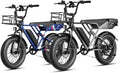 Jasion RetroVolt Electric Bike for Adults, 2000W/3000W Peak - 30/38MPH Electric Dirt Bike, 48V-52V, 13AH/20AH Battery, 70/90Miles Max Range Electric Motorcycle, 20'' X 4'' Fat Tire All-Terrain E-Bike