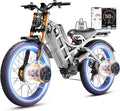 eAhora Romeo Pro 3 Electric Bike - [2026 Latest] 50MPH 5600W Dual Motor 60V 80AH 250Miles Long Range Ebike for Adults, 26" * 4.0 Fat Tire Fast Electric Mountain Bike Full Suspension Off-Road E-Bike