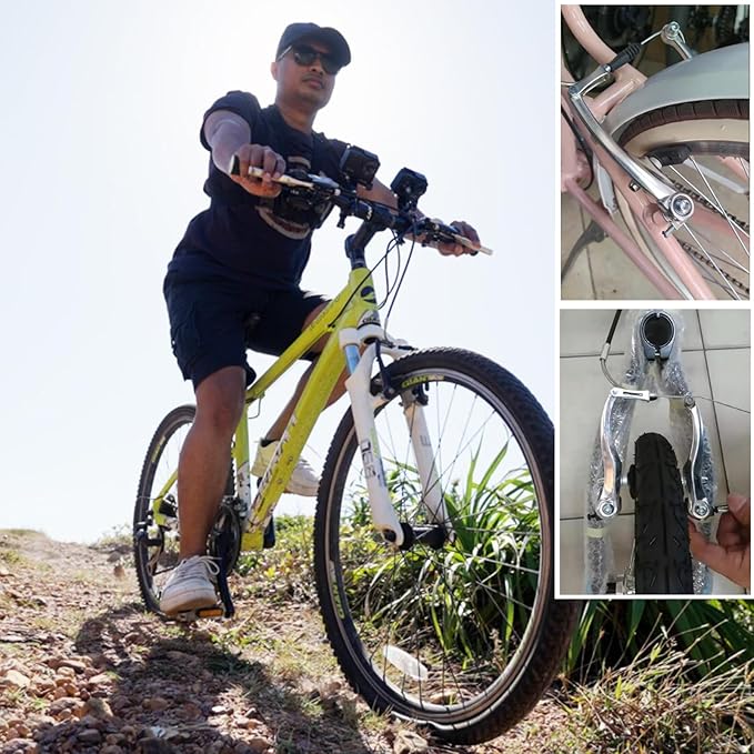 V Bike Brakes,Complete Universal Bicycle Brakes,Include V Brakes,Bike Brake Cable,Bike Brake Levers-Tool Wrenches,for Most Mountain Bikes and Road Bikes