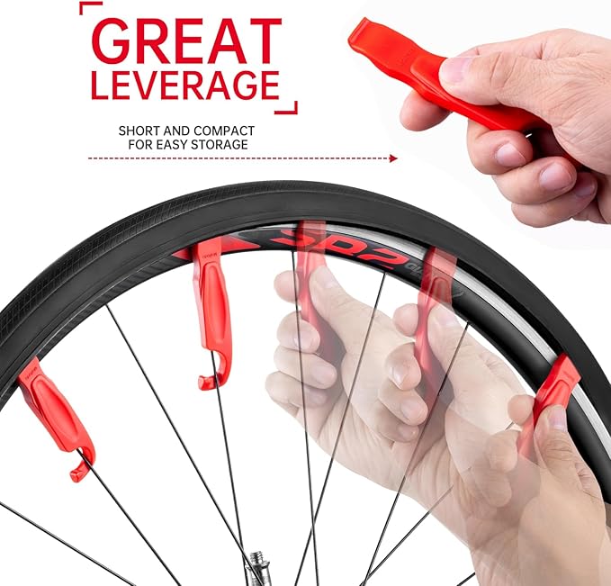 Bike Tire Repair Kit, Bicycle Inner Tube Patch Kit, with 20 PCS Vulcanizing Patches, for Bicycle, BMX, Motorcycle, and Inflatable Rubber
