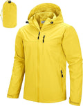 33,000ft Men's Packable Rain Jacket Lightweight Rain Shell Jacket with Hood Waterproof Raincoat for Cycling