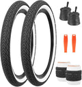 ZUKKA 20 x 2.35 Bike Tire 1/2 Pack 20 inch x 2.35 BMX Bike Tire Folding Replacement Tire for MTB Mountain Bike, BMX Bicycle Commuter Bike