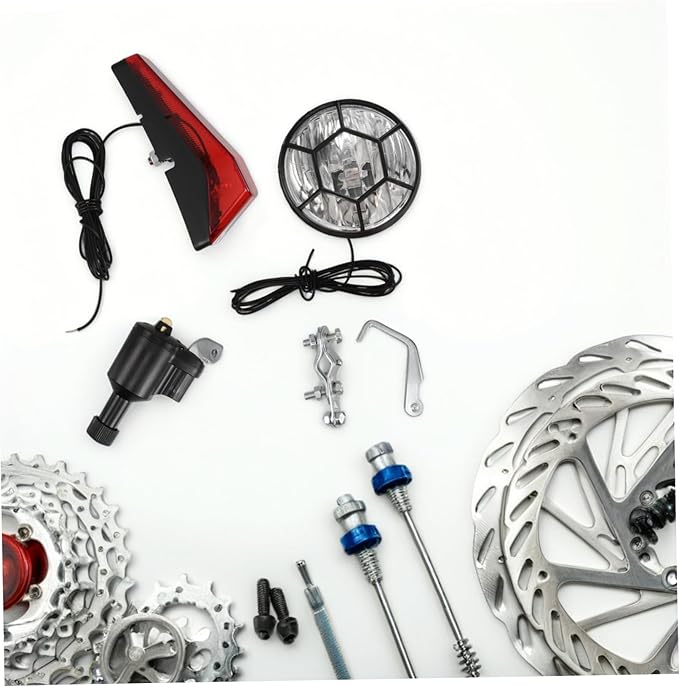 SUPVOX Led Bikes Light Kit Front Rear Turn Signal Friction Power for Mountain Bikes Ebike Boys and Girls Night Riding