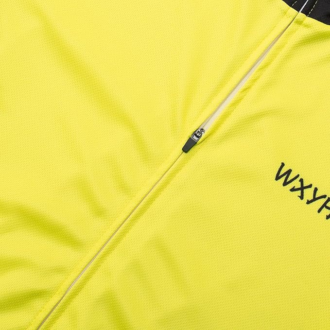 Men's Cycling Jersey Set Road Bike Shorts Sleeves Jersey Zipper Pokcet Bib Shorts with 20D Gel Pad Biking Clothing Sets