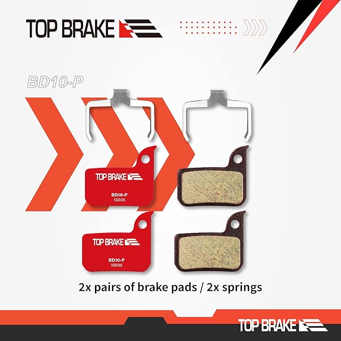 TOP BRAKE Disc Bike Brake Pads Compatible with AVID SRAM Level TLM/Ultimate/Force 22/Force 1/Red eTap HRD/Rival 1/Rival 22/S700 B1/S900 HRD