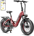 Heybike Ranger Foldable Electric Bike for Adults, 1200W/1800W Peak Motor, 28/32MPH E Bike, 55/90 Miles Range, 20"x4.0" Fat Tire Ebike with Removable Battery, Hydraulic Brakes for Snow, Beach,Commuting