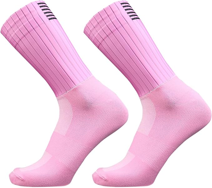 Aero Socks Cycling Men Women Non-Slip Silicone Aerodynamic Cycling Aero Socks one size 6-12