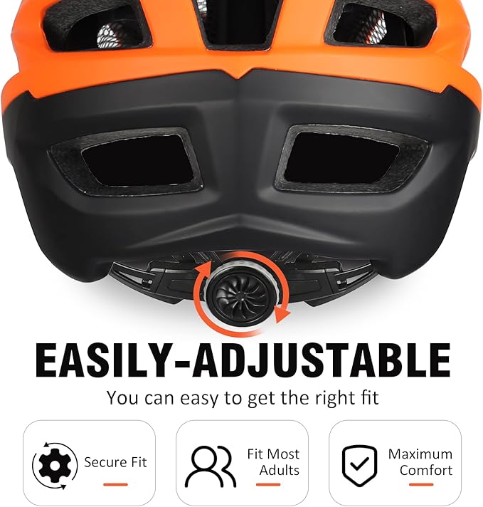 Mountain Bike Helmet,Adult Cycling Helmet with Camera Mount and Detachable Visor for Men Women Youth,Suggested Fit 55-61 Cm