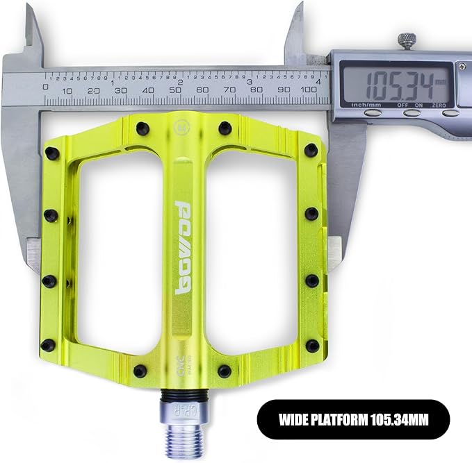 Bike Pedals 9/16" Lightweight Non-Slip Bicycle Platform Pedals - Fits Most Adult Bikes & Mountain Bikes &MTB, Road Bikes and Slip-Resistant Design