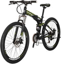 EUROBIKE Mountain Bike, 21 Speed, 26/27.5 Inches, Dual Suspension, Folding, for Men