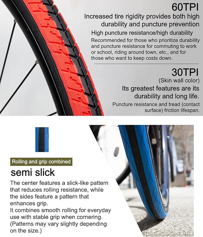 GORIX Road Bike Tire 700×23C 25c 28C 32c 35c Cycling Bicycle (Gtoair)