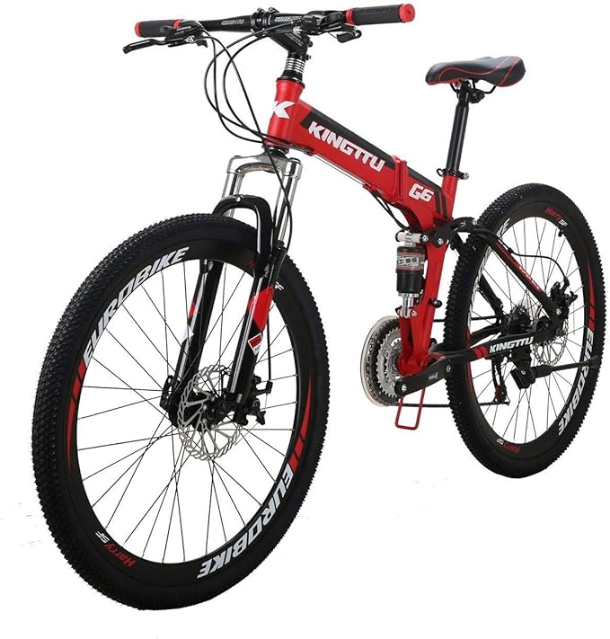 EUROBIKE 26 in Folding Mountain Bikes for Adult Men and Women G6