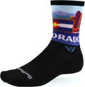 Swiftwick VISION IMPRESSION Crew, National Parks/States Edition, Running, Hiking and Cycling Socks