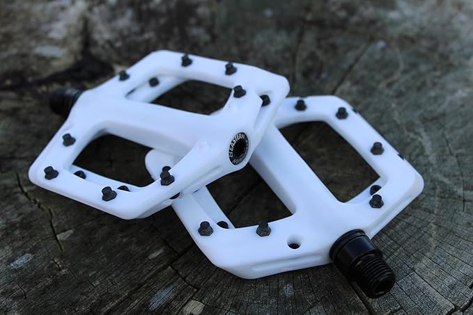 Eastern Nylon Linx Pedals 9/16 - Lightweight, High-Grip MTB & BMX Pedals with Removable Metal Pins, Chromoly Axle for BMX, MTB, Road & Kids Bikes - Multiple Colors