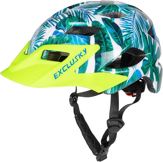 Kids Helmet, Exclusky Kids Bike Helmet Adjustable Safety Lightweight Children Bicycle Helmet for Kids Skating Cycling Scooter Boys and Girls Bicycle Helmets Ages 5-8-14