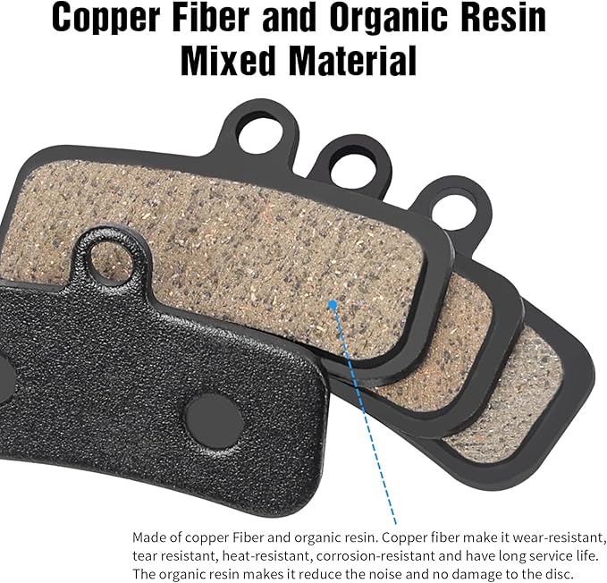 4-Piston Bicycle Brake Pads Compatible with Shimano MT420 MT520 M6120 M7120 M8020 M8120 Tektro TRP for Mountain Bike/Ebike/MTB,Bike Disc Brake Pads with Installation Tools